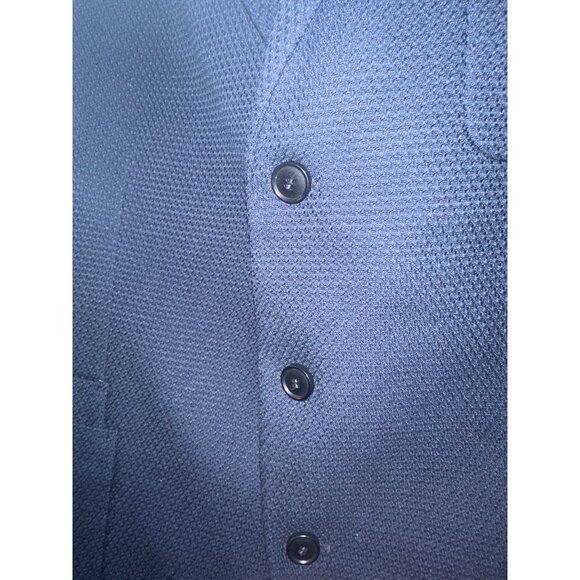 Drykorn Mens Navy Textured Blazer 3-Button Closure Size 38R Wool-Blend - Picture 2 of 7